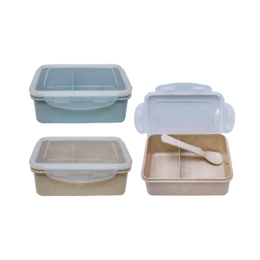 Wheat Fiber Lunch Box with Spoon